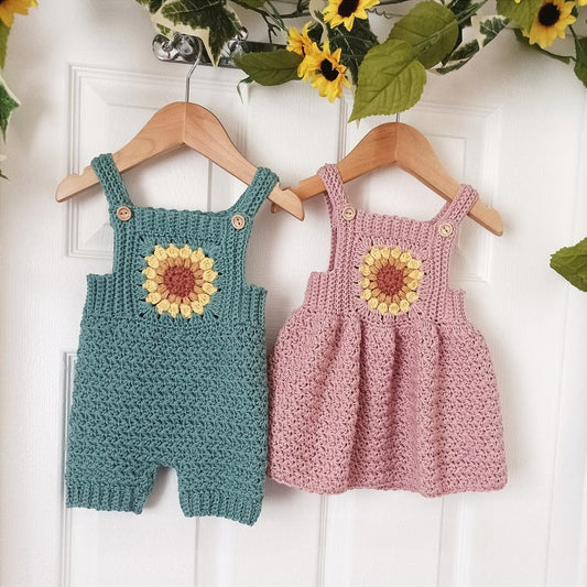 Sunflower Baby Set Crochet Pattern