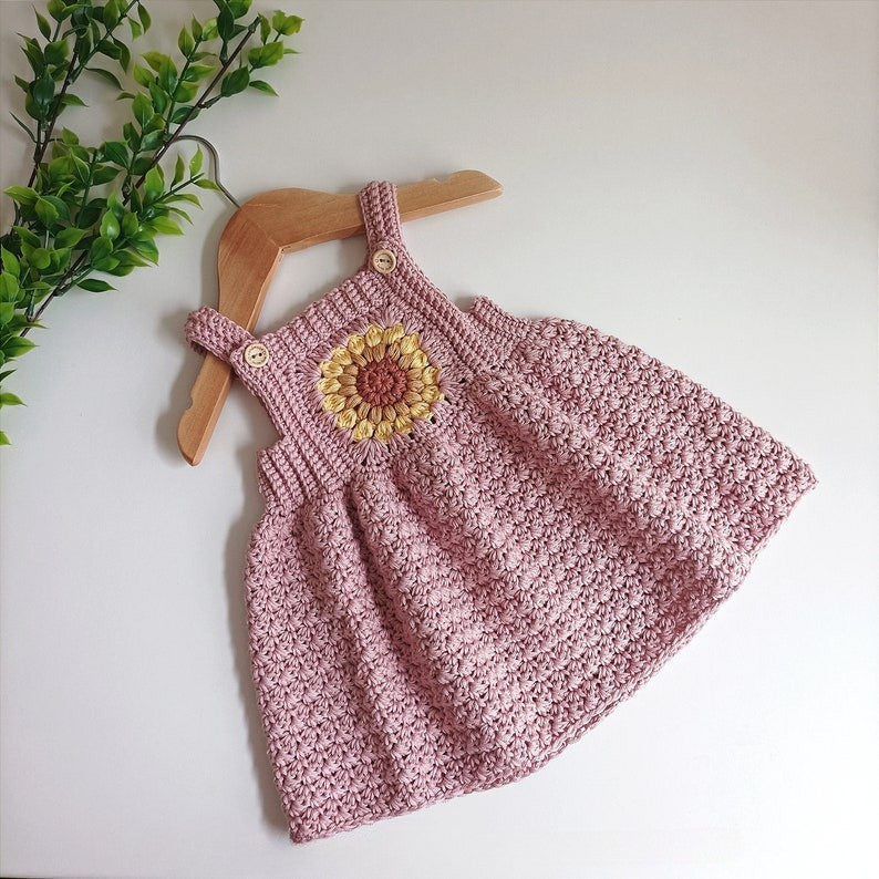 Sunflower Baby Set Crochet Pattern