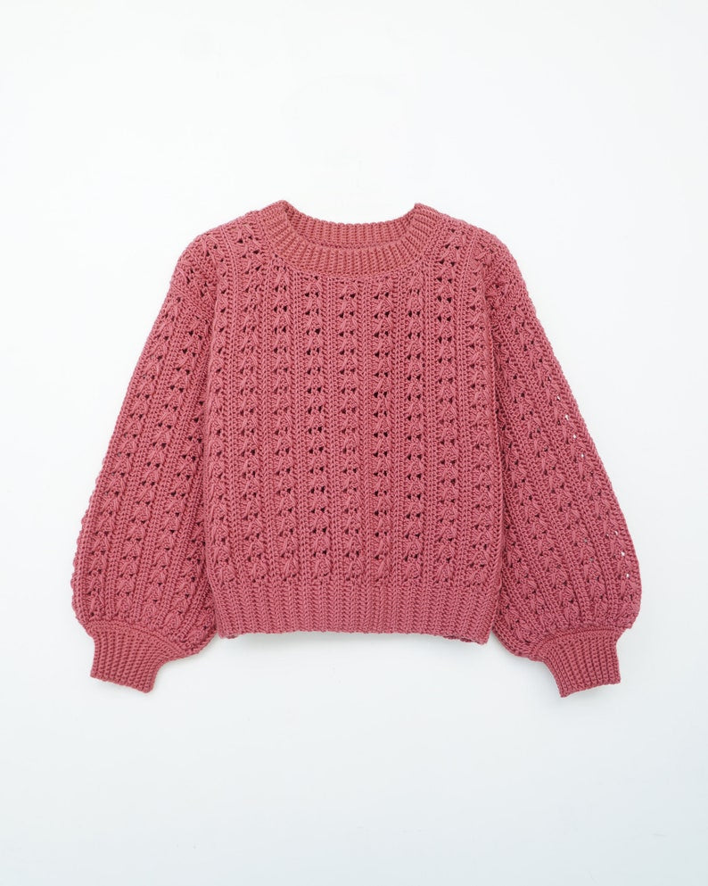 Bloom Sweater Crochet Pattern