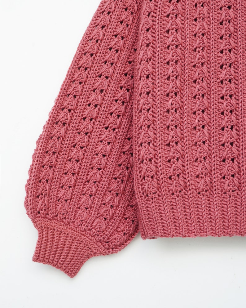 Bloom Sweater Crochet Pattern