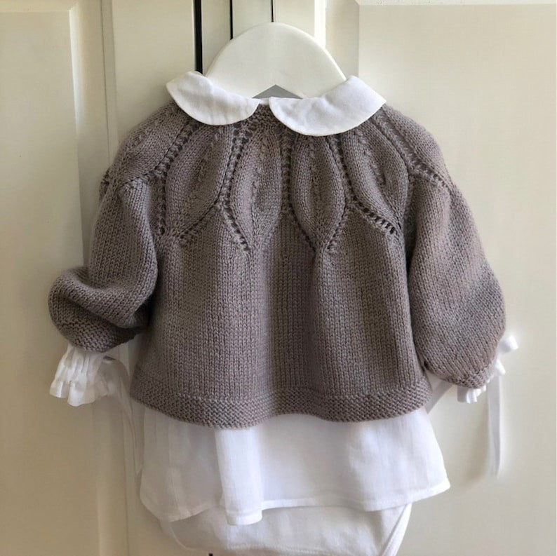 Fleur Baby Cardigan Knitting Pattern