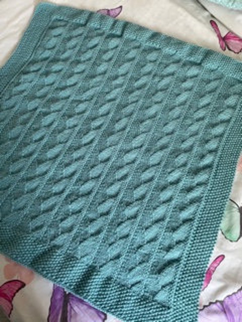Leafrise Blanket Knitting Pattern