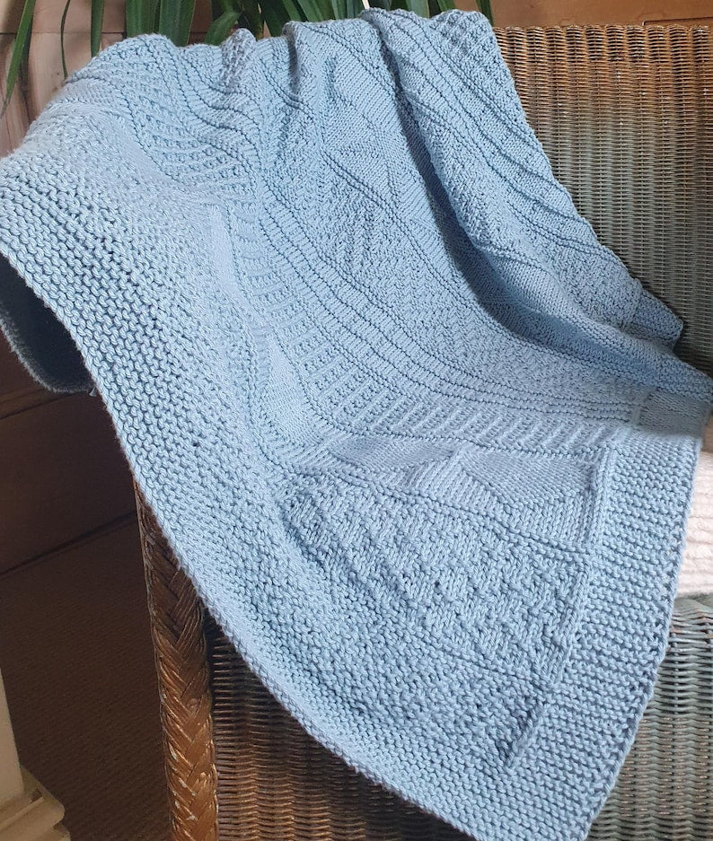 Hearts & Stars Blanket Knitting Pattern