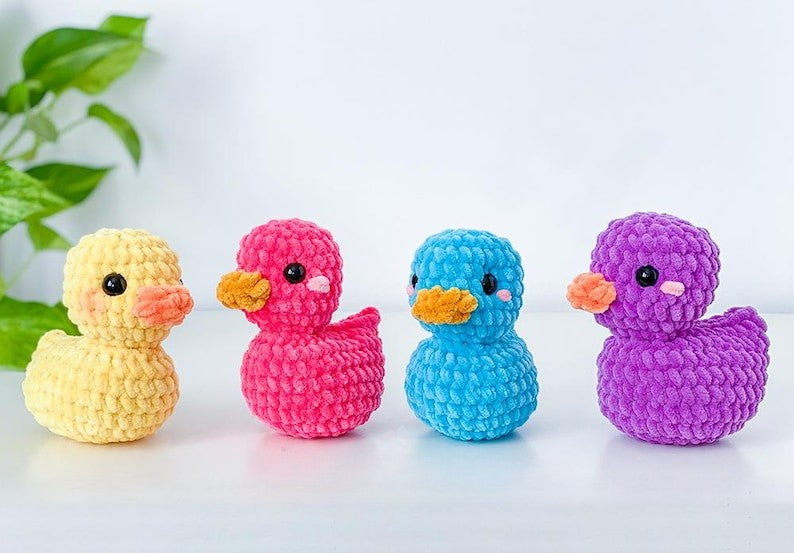 Ducky Trio Crochet Pattern
