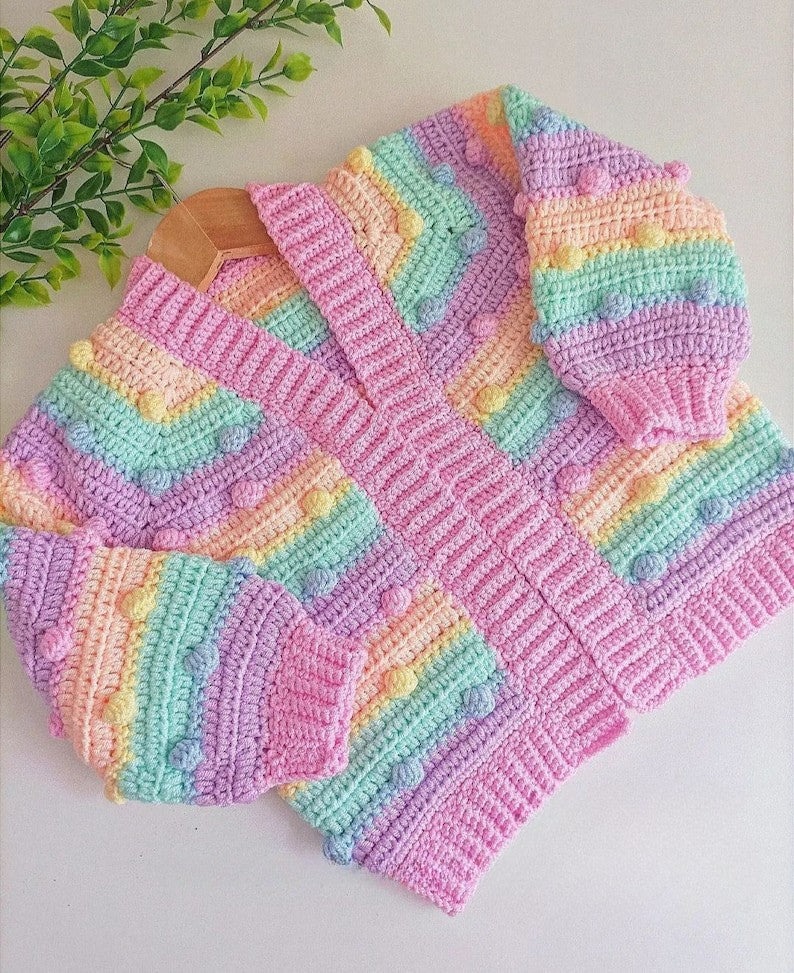 Bobble Cardigan Crochet Pattern