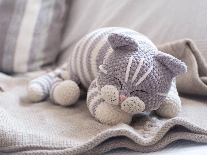 Sleeping Kitty Crochet Pattern