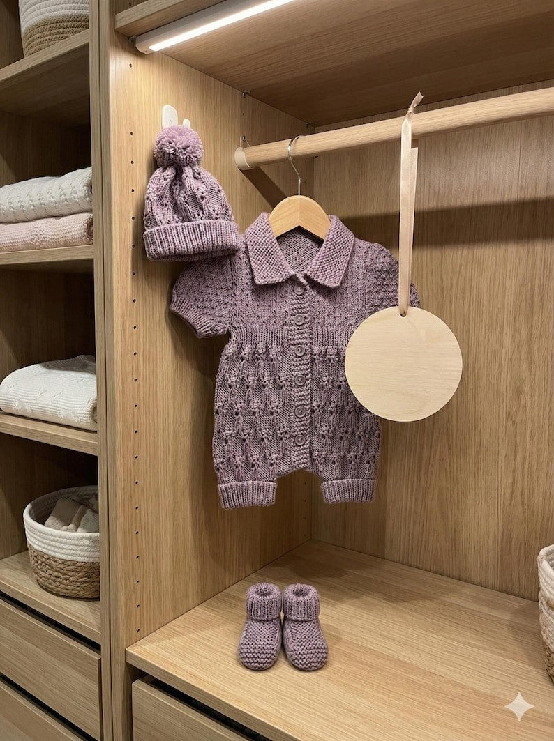 Pure Baby Set Knitting Pattern
