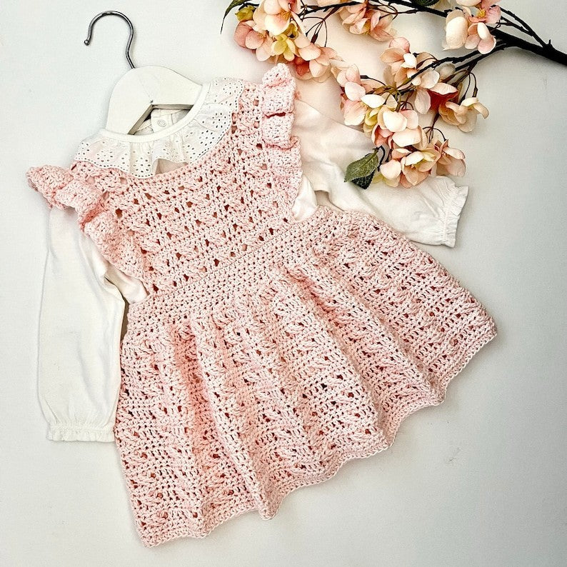 Roselle Baby Dress Crochet Pattern