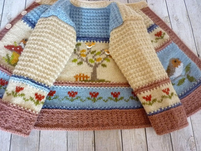 Garden Cardigan Knitting Pattern