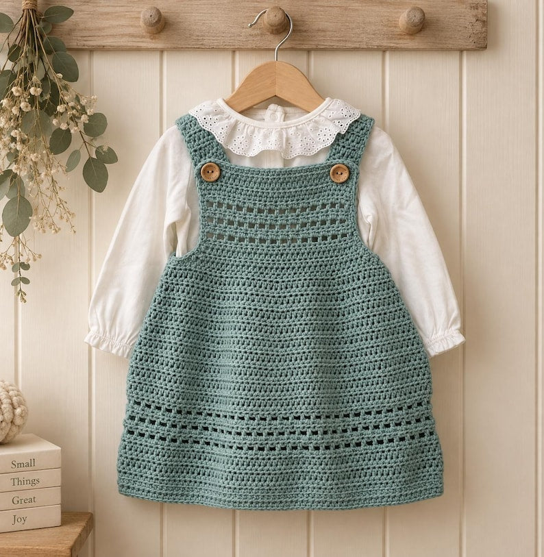 Sophie Pinafore Dress Crochet Pattern