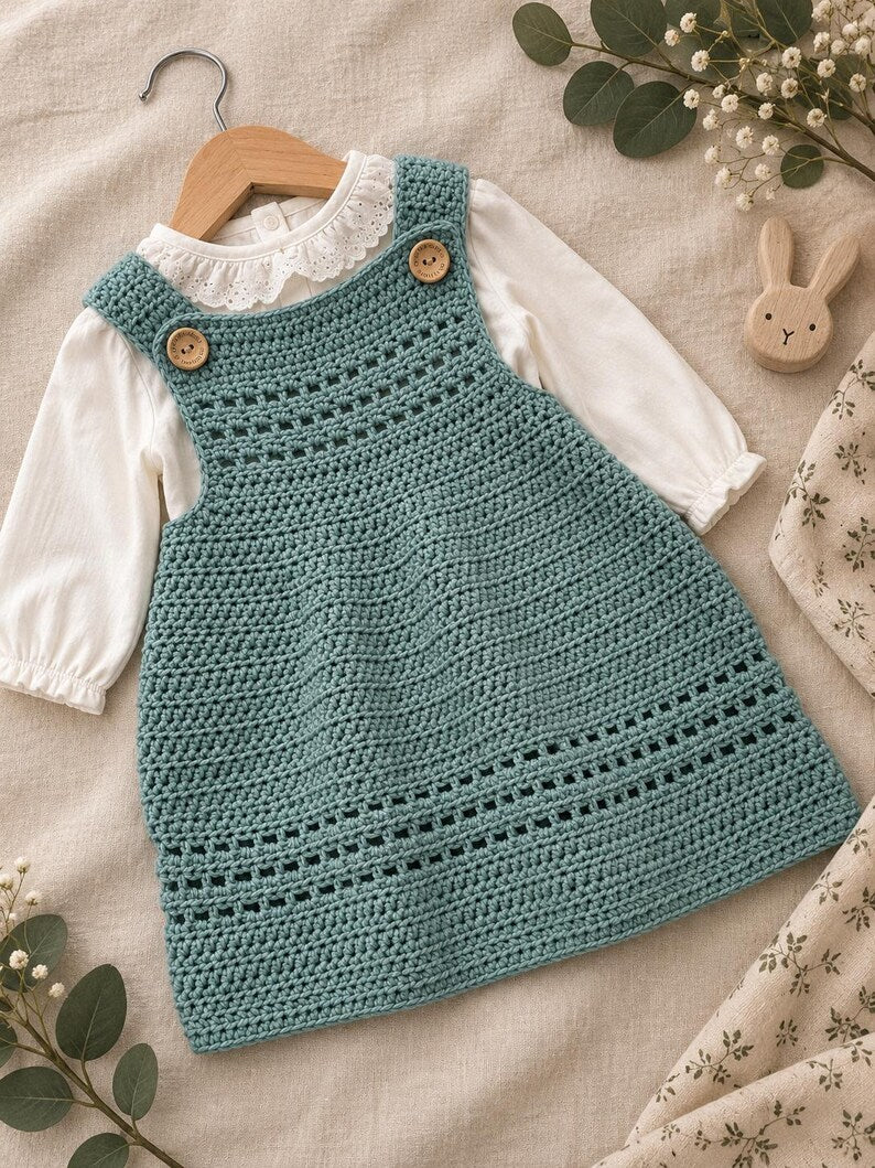 Sophie Pinafore Dress Crochet Pattern
