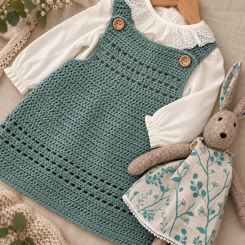 Sophie Pinafore Dress Crochet Pattern