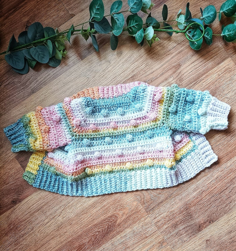 Bobble Cardigan Crochet Pattern