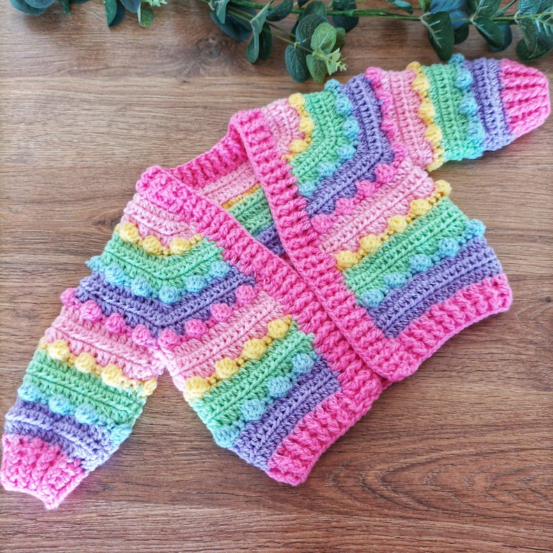 Bobble Cardigan Crochet Pattern
