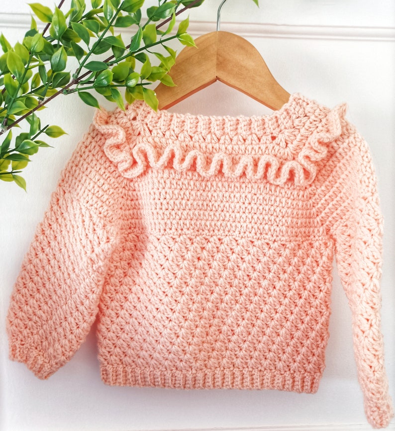 Blueberry Baby Sweater Crochet Pattern