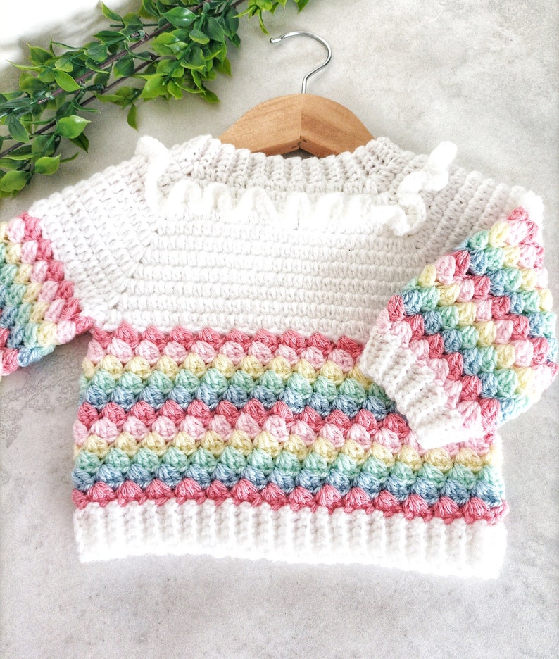 Blueberry Baby Sweater Crochet Pattern