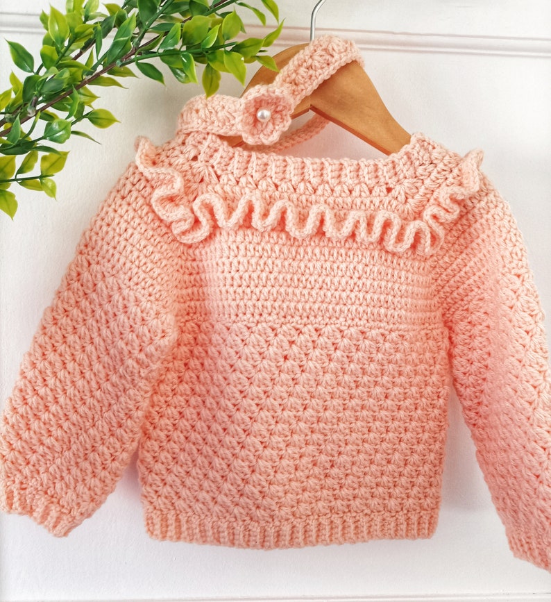 Blueberry Baby Sweater Crochet Pattern