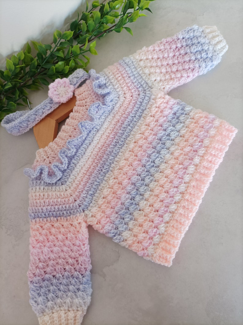 Blueberry Baby Sweater Crochet Pattern