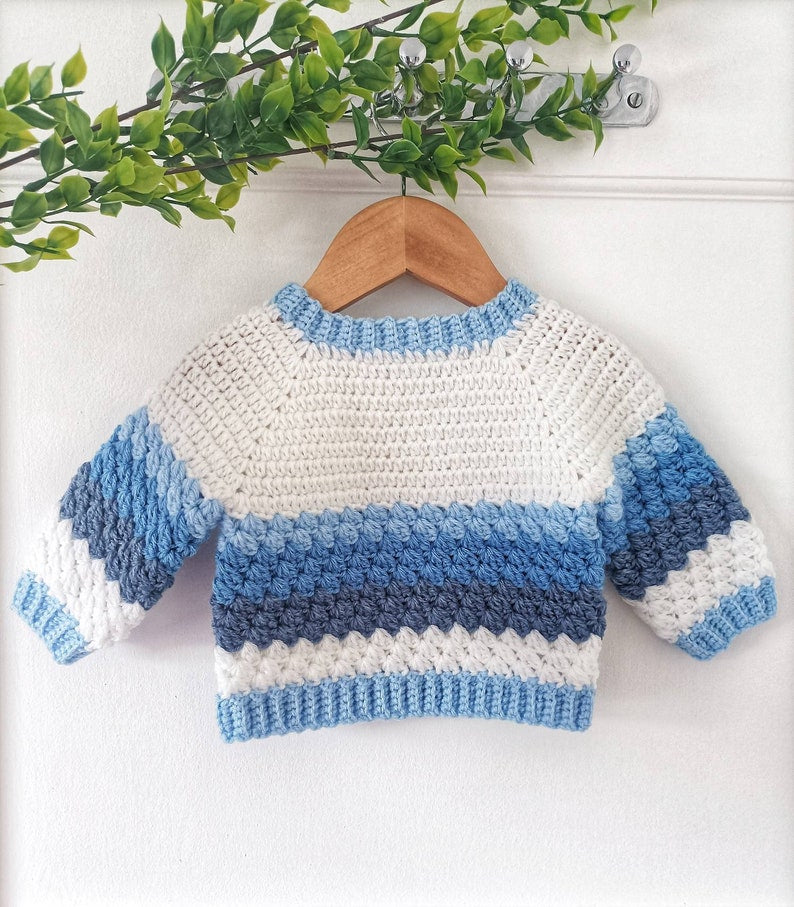 Blueberry Baby Sweater Crochet Pattern