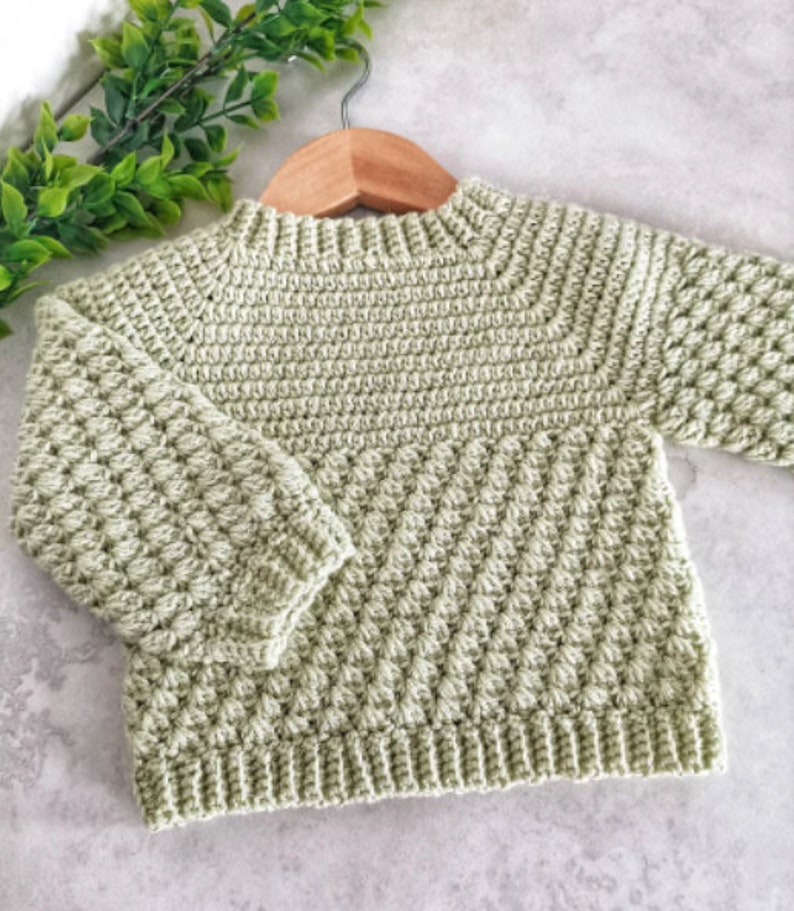 Blueberry Baby Sweater Crochet Pattern