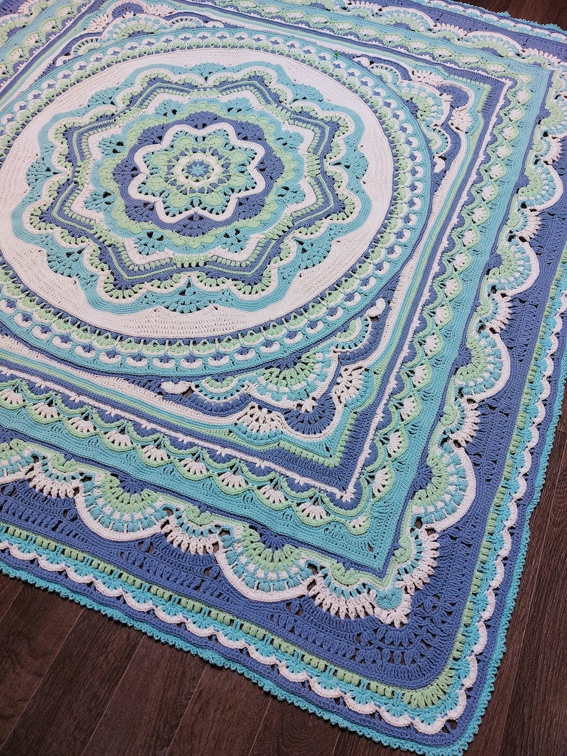 Flourish Blanket Crochet Pattern