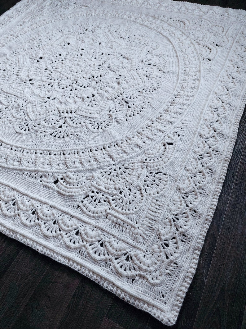 Flourish Blanket Crochet Pattern