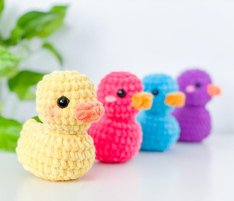 Ducky Trio Crochet Pattern