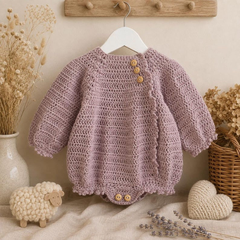 Heather Bloom Romper Crochet Pattern