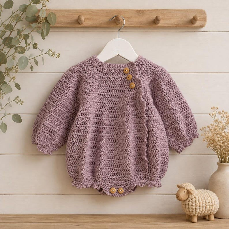 Heather Bloom Romper Crochet Pattern