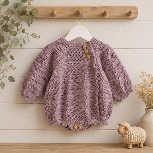Heather Bloom Romper Crochet Pattern