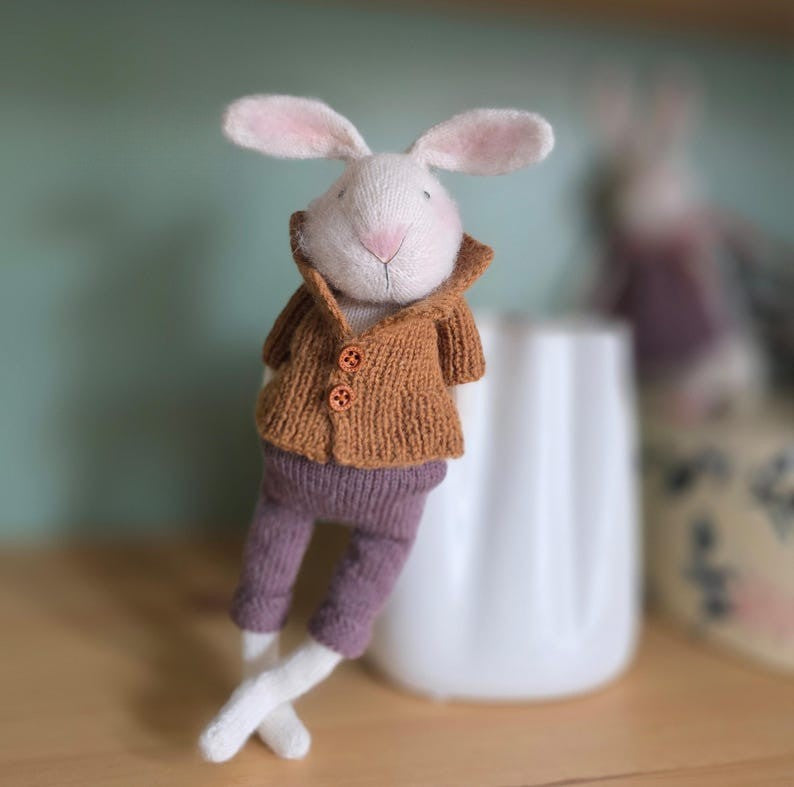 Petal Bunny Knitting Pattern