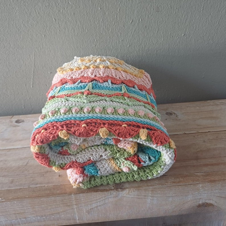 Meadow Mandala Blanket Crochet Pattern