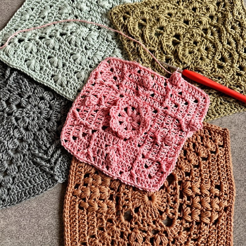 Colorful Sampler Blanket Crochet Pattern