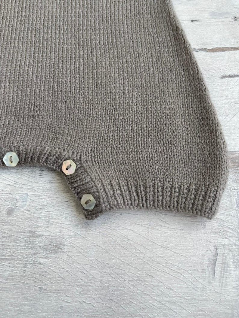 Soft Dune Romper Knitting Pattern