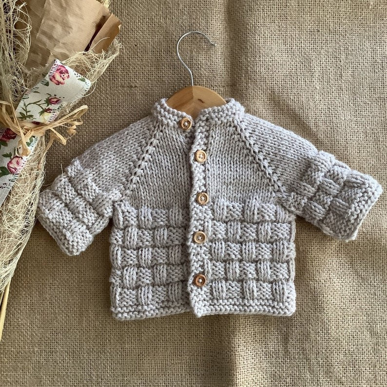 Golden Waffle Cardigan Knitting Pattern