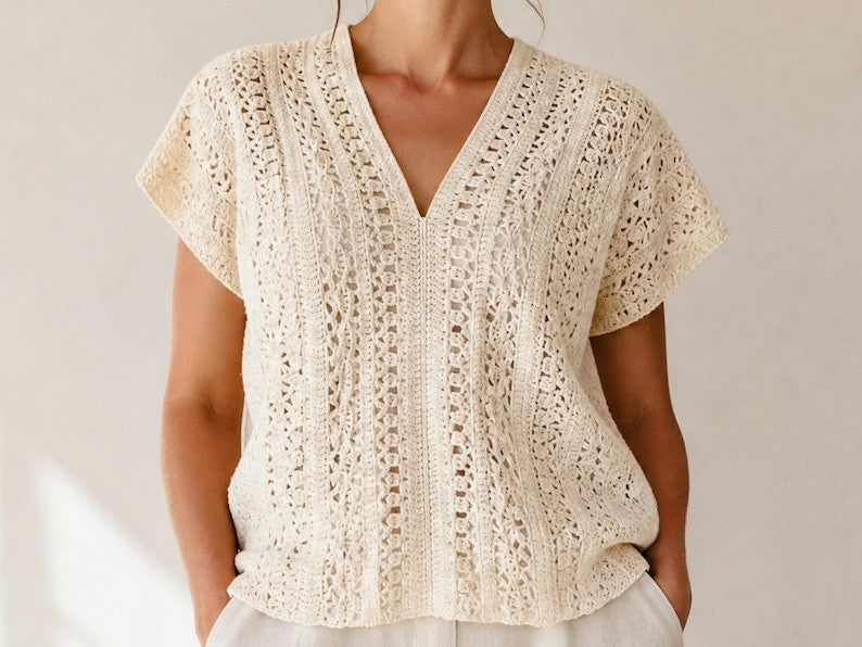 Beach Lace Top Crochet Pattern