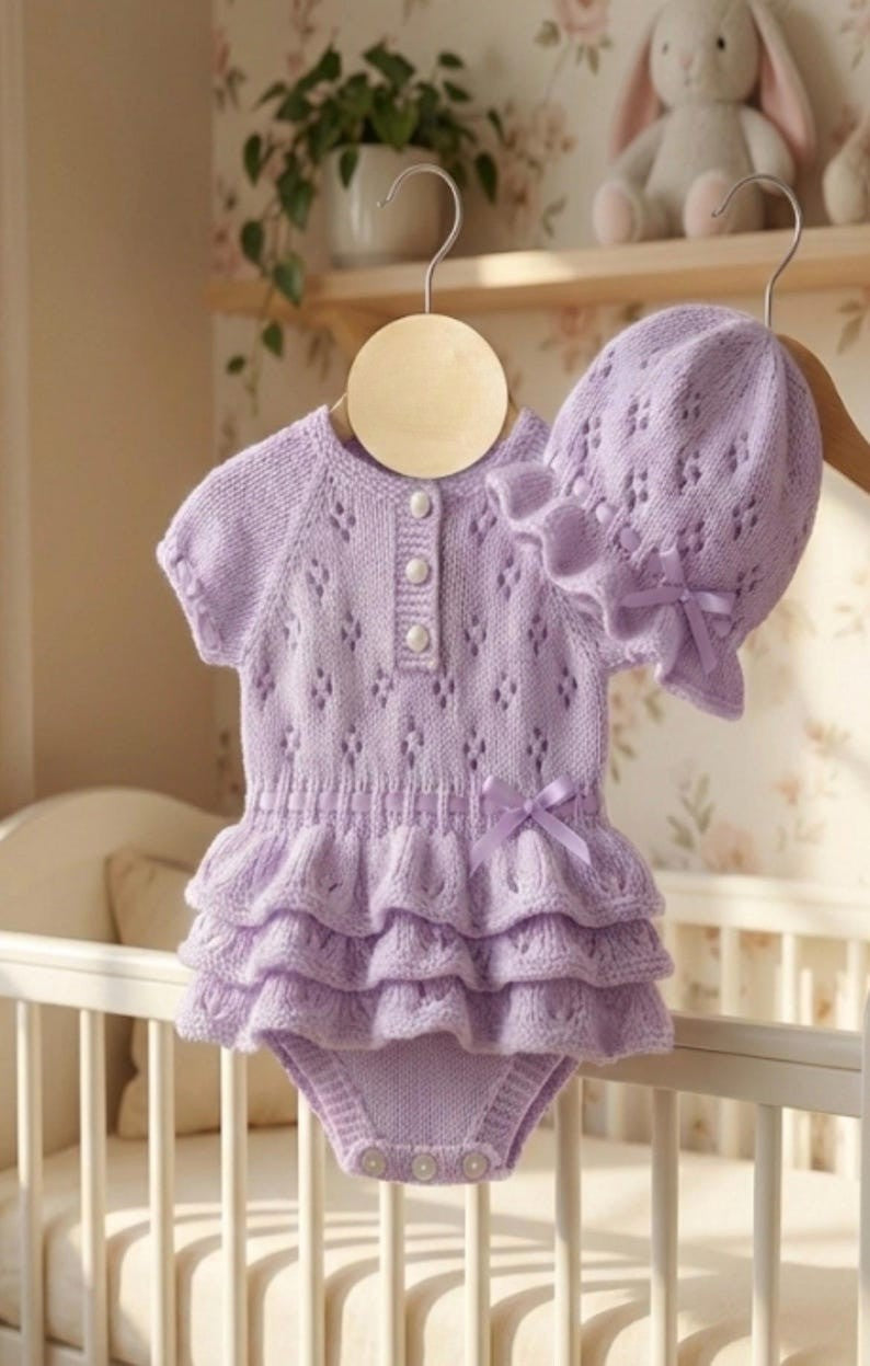 Aqua Baby Set Knitting Pattern