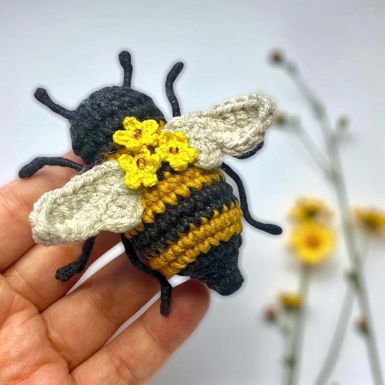 Honey Bee Charm Crochet Pattern