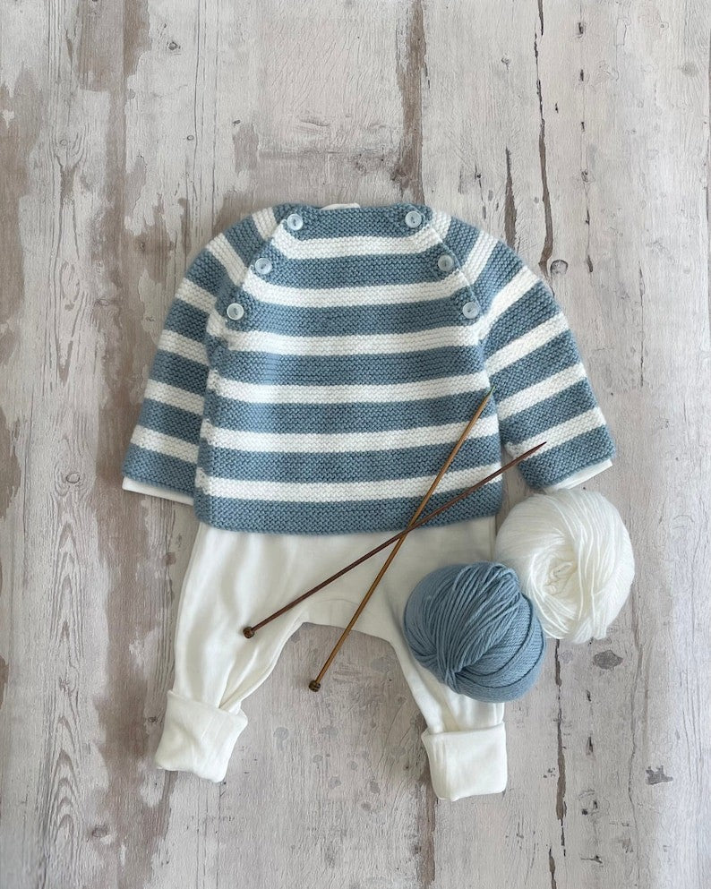 Bluebell Baby Sweater Knitting Pattern