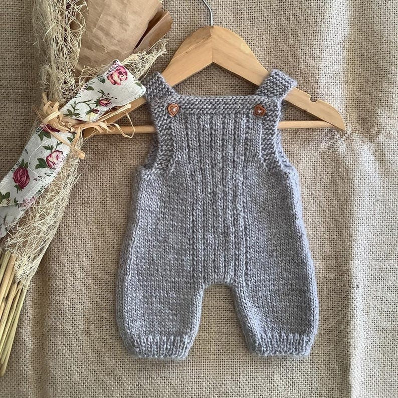 Mossy Overalls Knitting Pattern