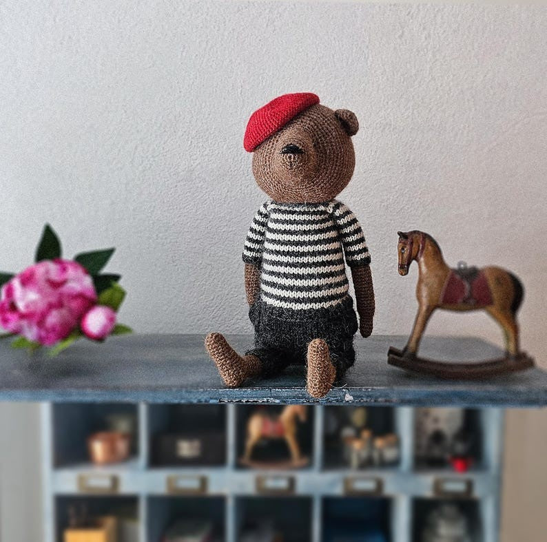 Professor Bear Crochet Pattern