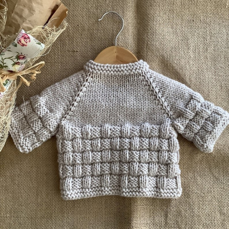 Golden Waffle Cardigan Knitting Pattern