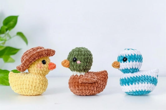 Ducky Trio Crochet Pattern
