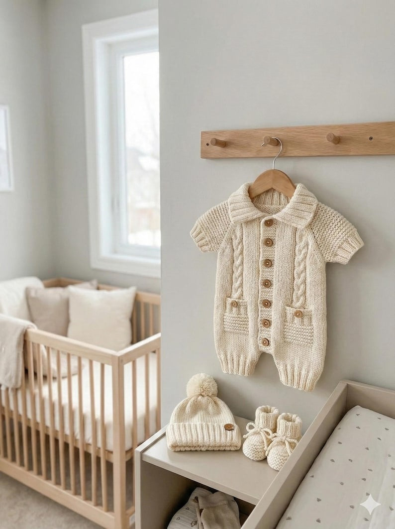 Caramel Cottage Baby Set Knitting Pattern
