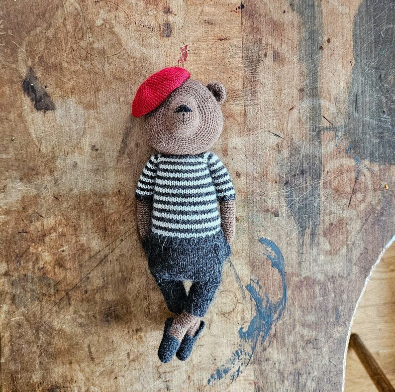 Professor Bear Crochet Pattern