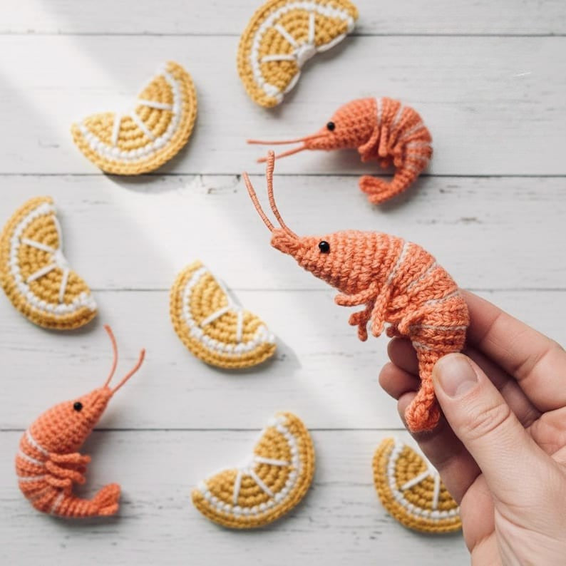 Lemon Shrimp Crochet Pattern