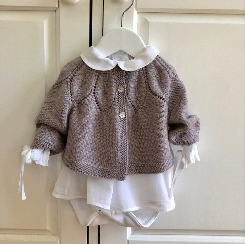 Fleur Baby Cardigan Knitting Pattern
