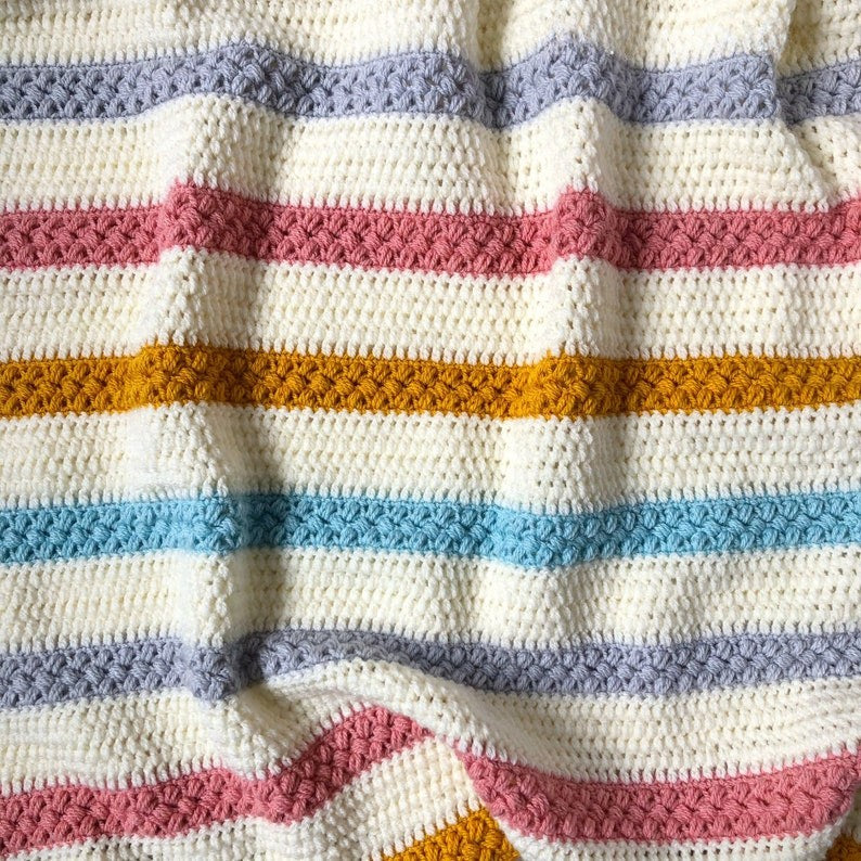 Golden Bean Blanket Crochet Pattern