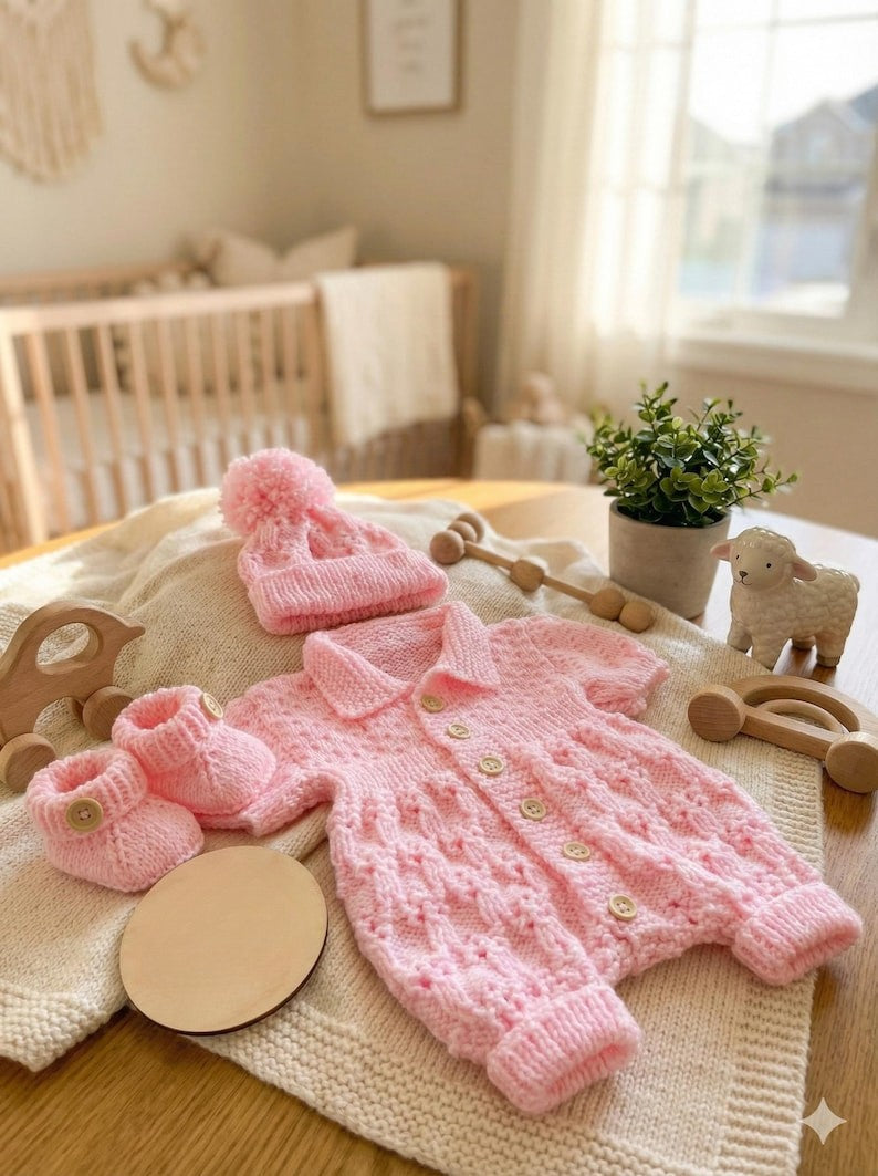 Pure Baby Set Knitting Pattern