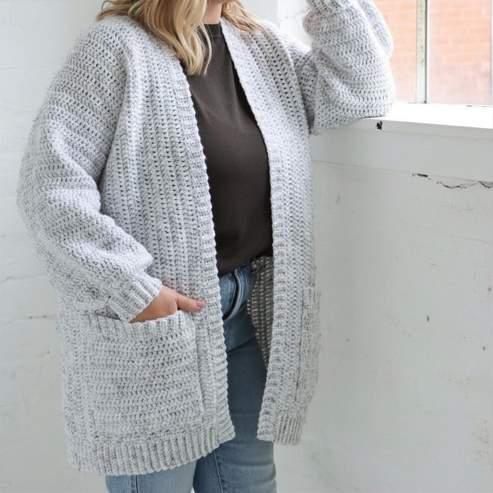 Grey Skies Cardigan Crochet Pattern